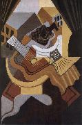 Juan Gris The small round table in front of Window Sweden oil painting artist